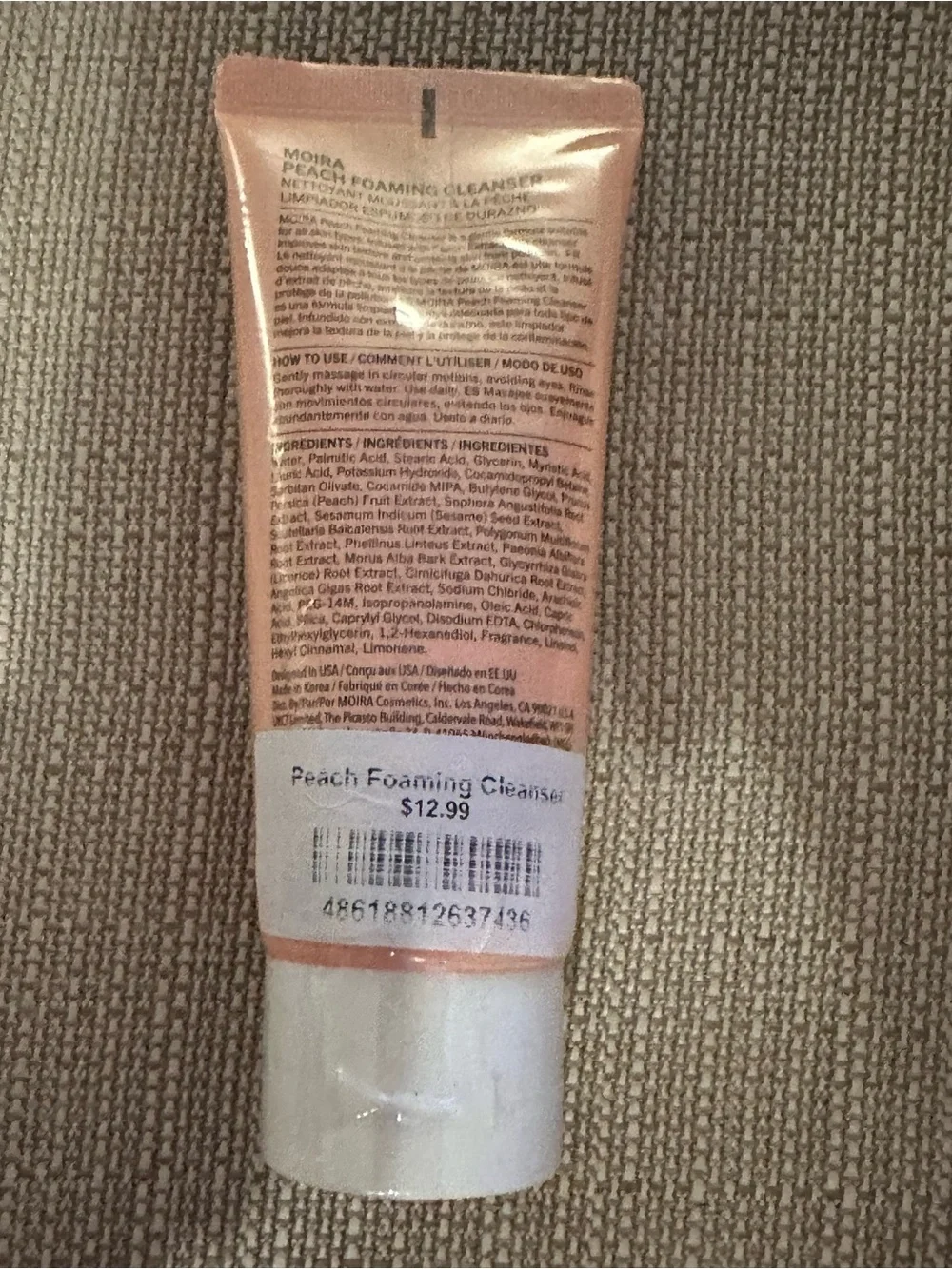 Moira Peach Foaming Cleanser NWT